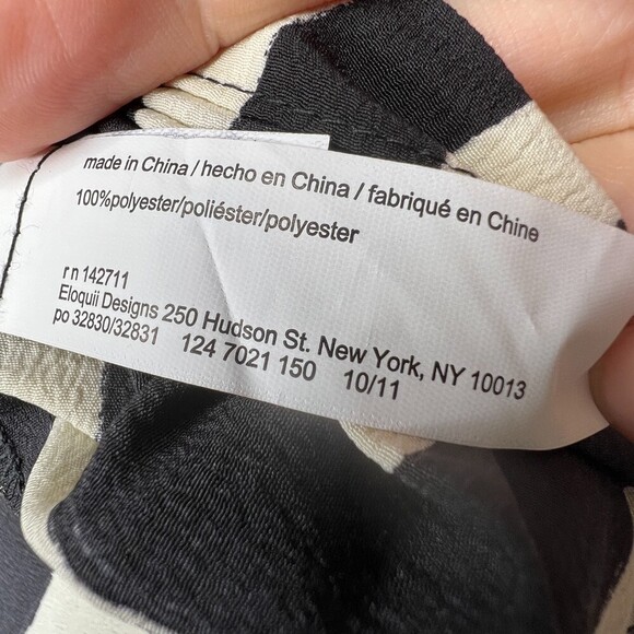 ELOQUII PUFF SLEEVE EASY TEE DRESS black and cream NWT SIZE 26 - Picture 11 of 12